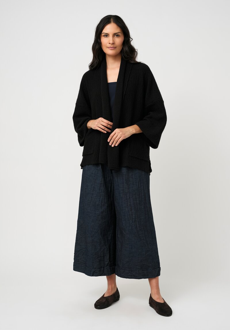 Daniel Andresen Open-Knit Silk Cotton Phlomys Kimono Sleeve Cardigan