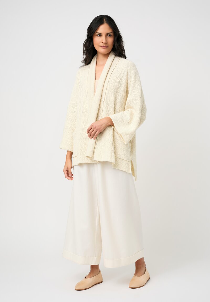 Daniel Andresen Open-Knit Silk Cotton Phlomys Kimono Sleeve Cardigan