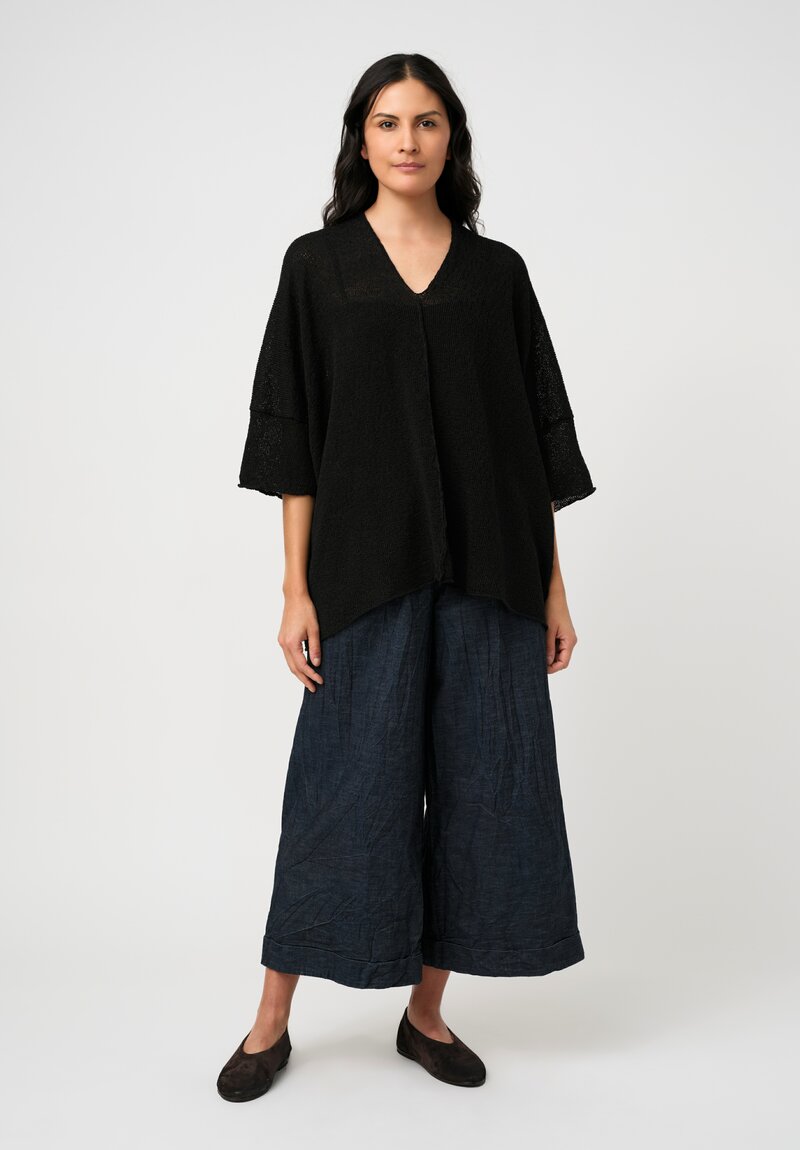 Daniel Andresen Handknit Linen Biham Tunic Pullover