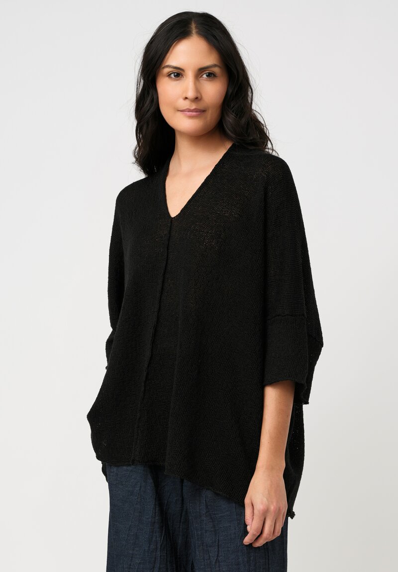 Daniel Andresen Handknit Linen Biham Tunic Pullover