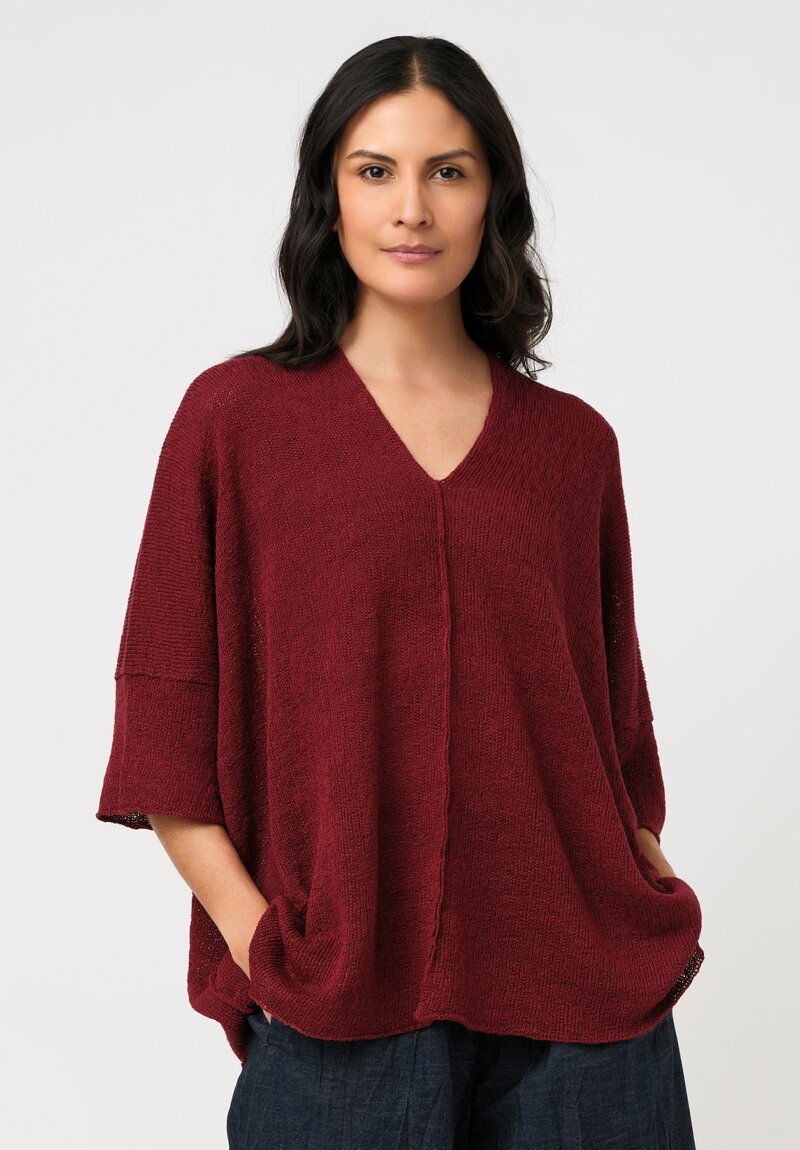 Daniel Andresen Handknit Linen Biham Tunic Pullover