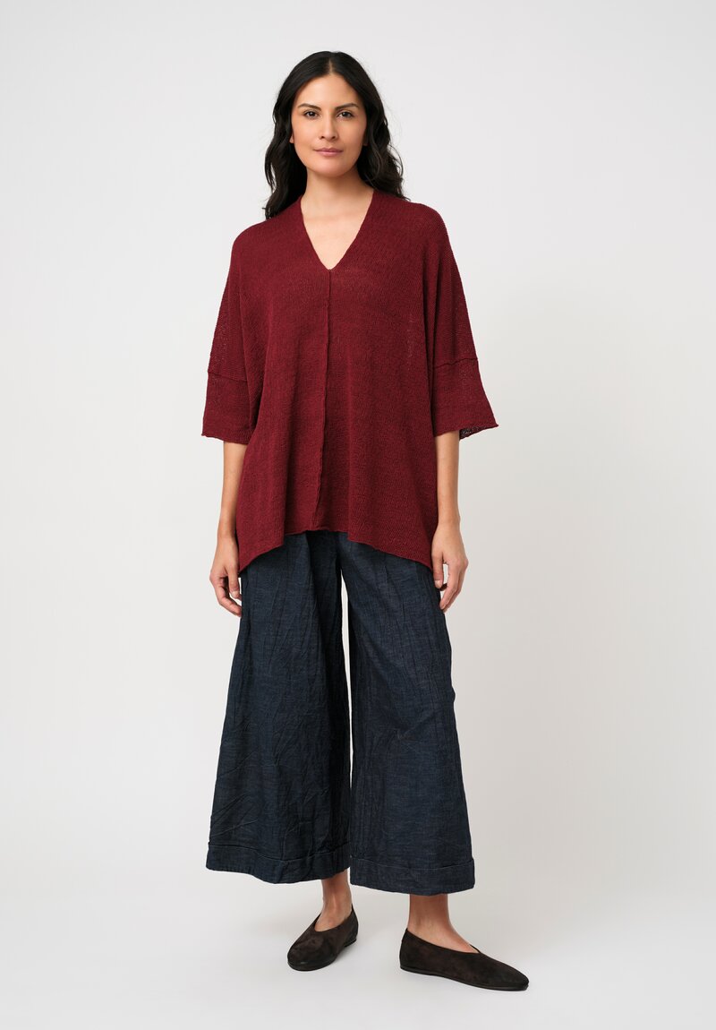 Daniel Andresen Handknit Linen Biham Tunic Pullover
