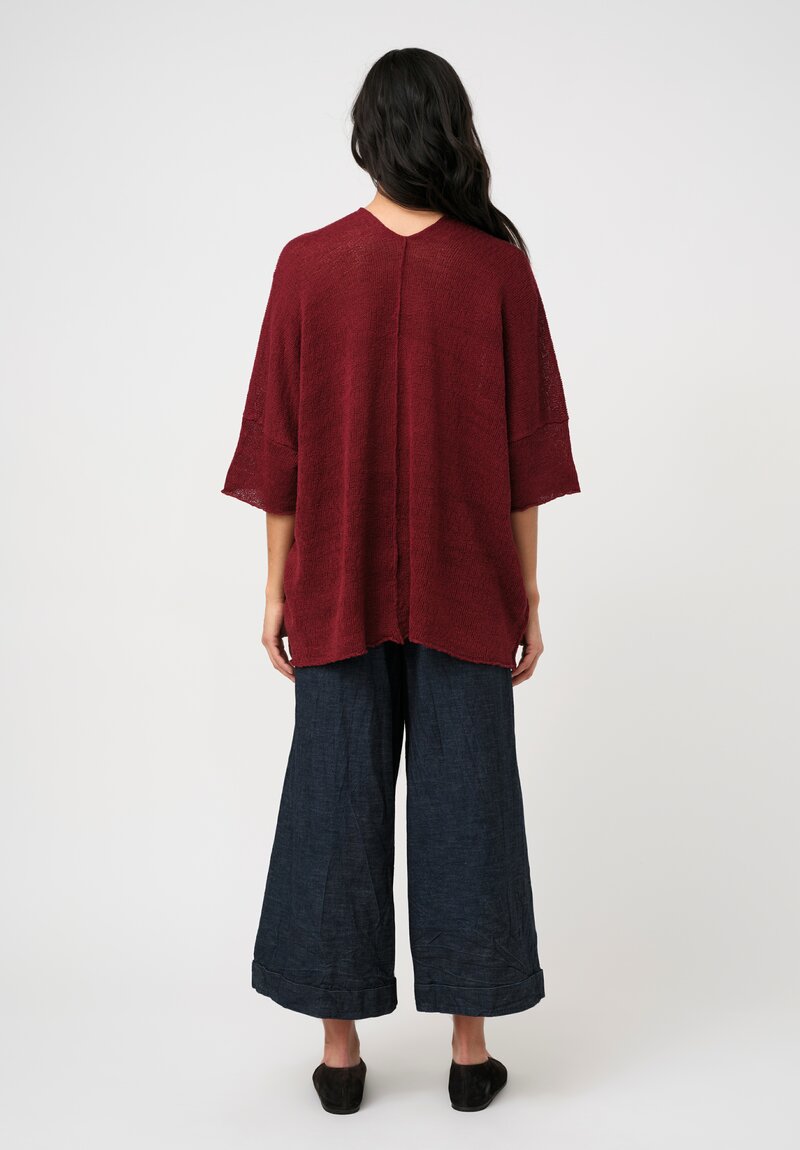 Daniel Andresen Handknit Linen Biham Tunic Pullover