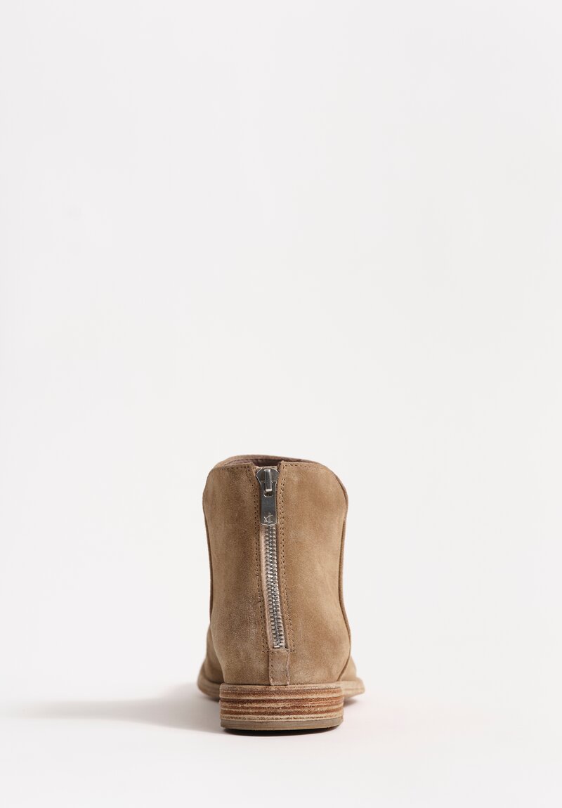 Officine Creative Cachemire Suede Lexikon Zip Up Ankle Boots