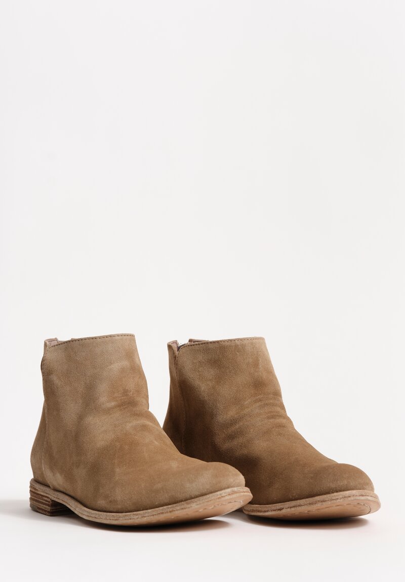 Officine Creative Cachemire Suede Lexikon Zip Up Ankle Boots