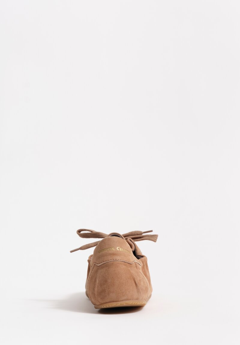 Officine Creative Suede Leather Lace Up Ballet Sneakers