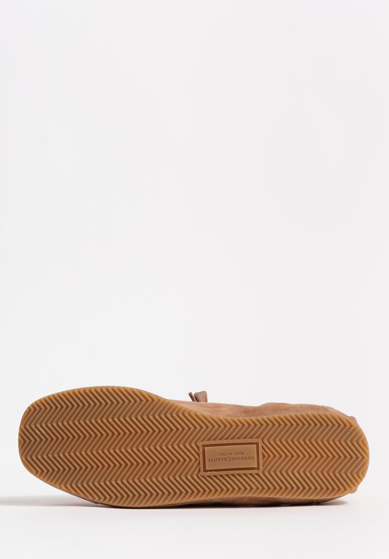 Officine Creative Suede Leather Lace Up Ballet Sneakers