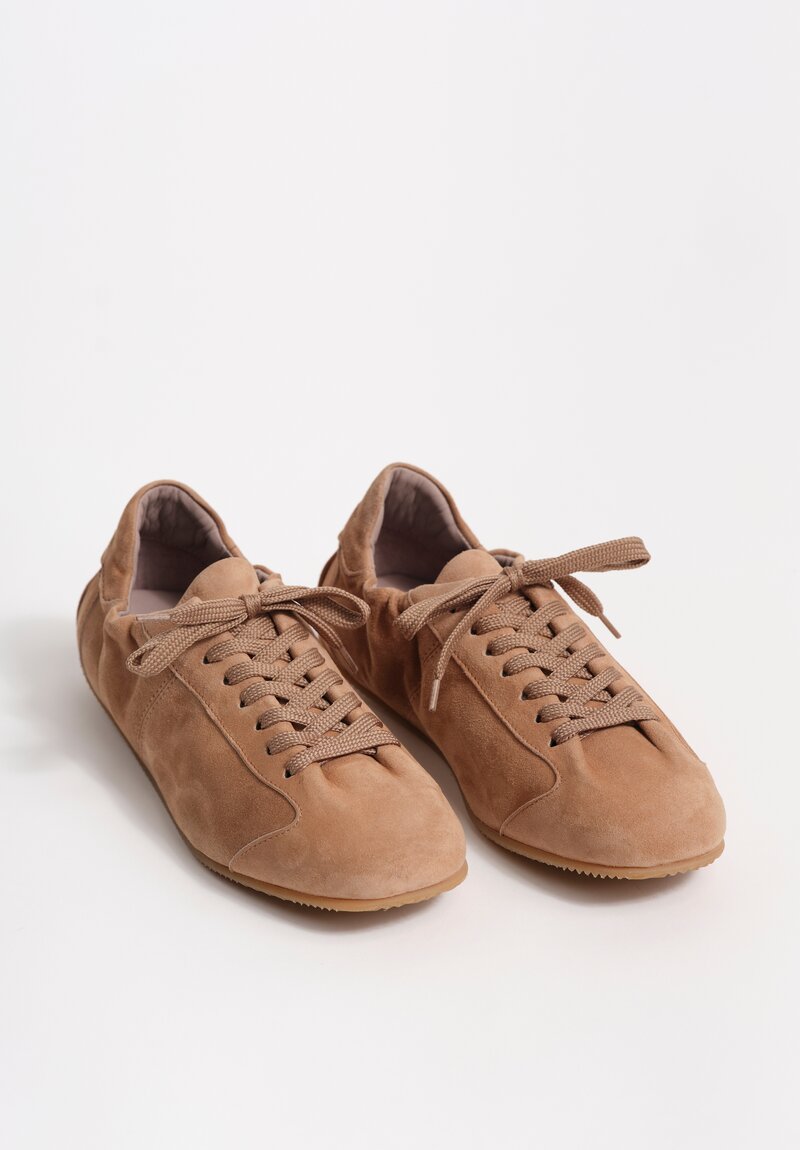 Officine Creative Suede Leather Lace Up Ballet Sneakers