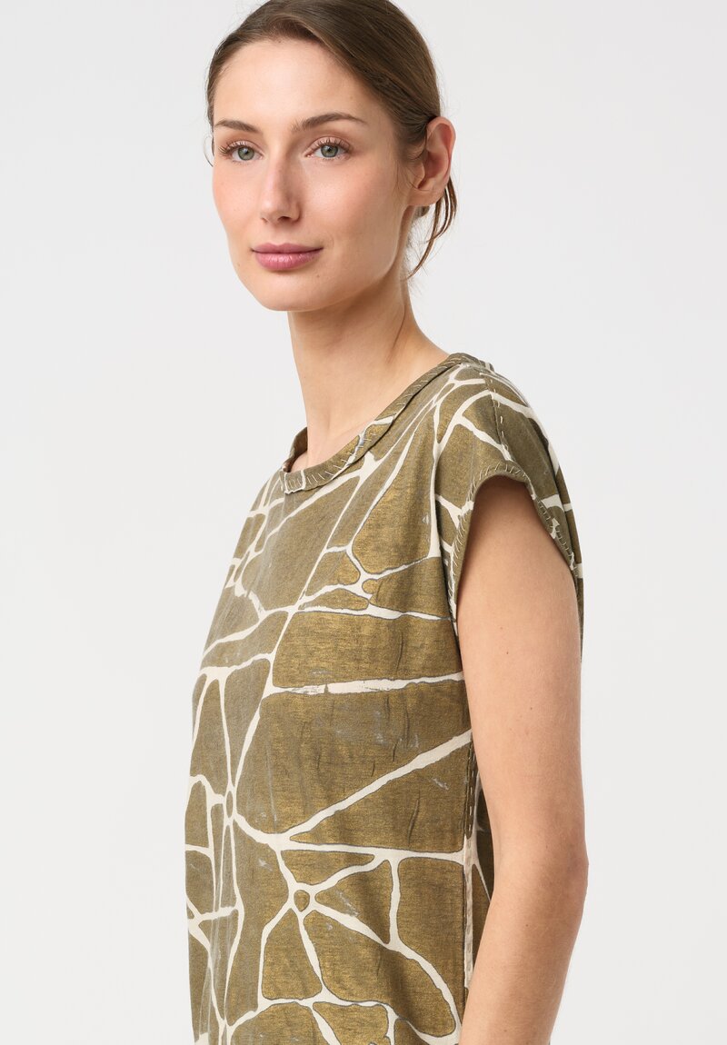 Alabama Chanin Organic Cotton Hand Painted Tee Dress