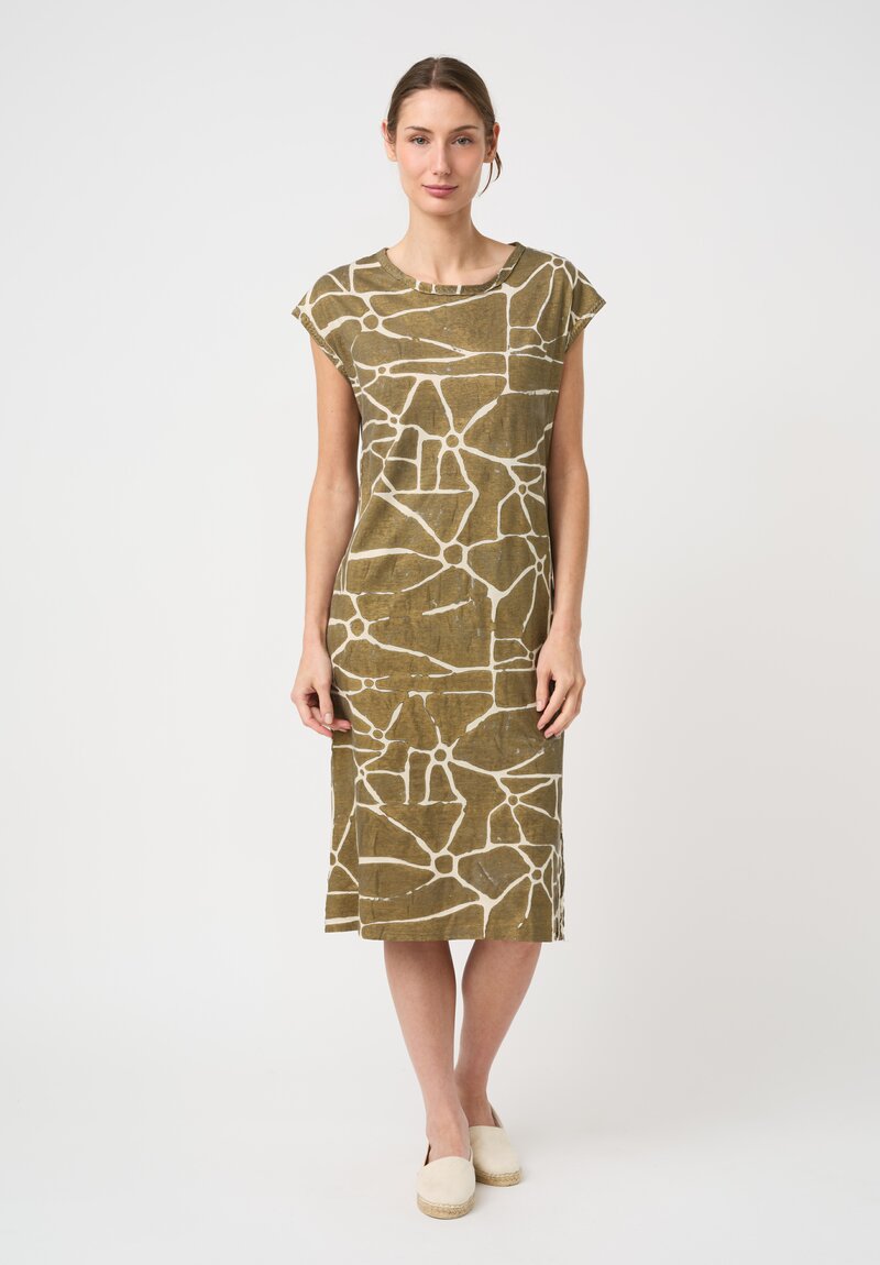 Alabama Chanin Organic Cotton Hand Painted Tee Dress