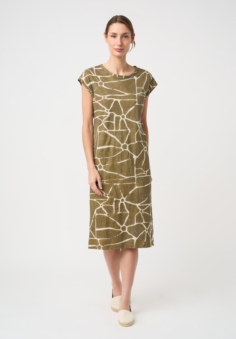 Alabama Chanin Organic Cotton Hand Painted Tee Dress