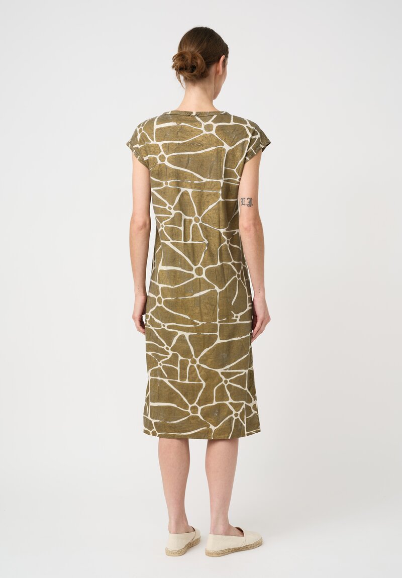 Alabama Chanin Organic Cotton Hand Painted Tee Dress