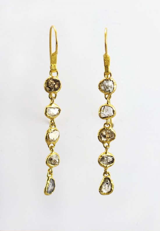 Lou Zeldis 5 Drop Borneo Diamond Earrings | Santa Fe Dry Goods ...