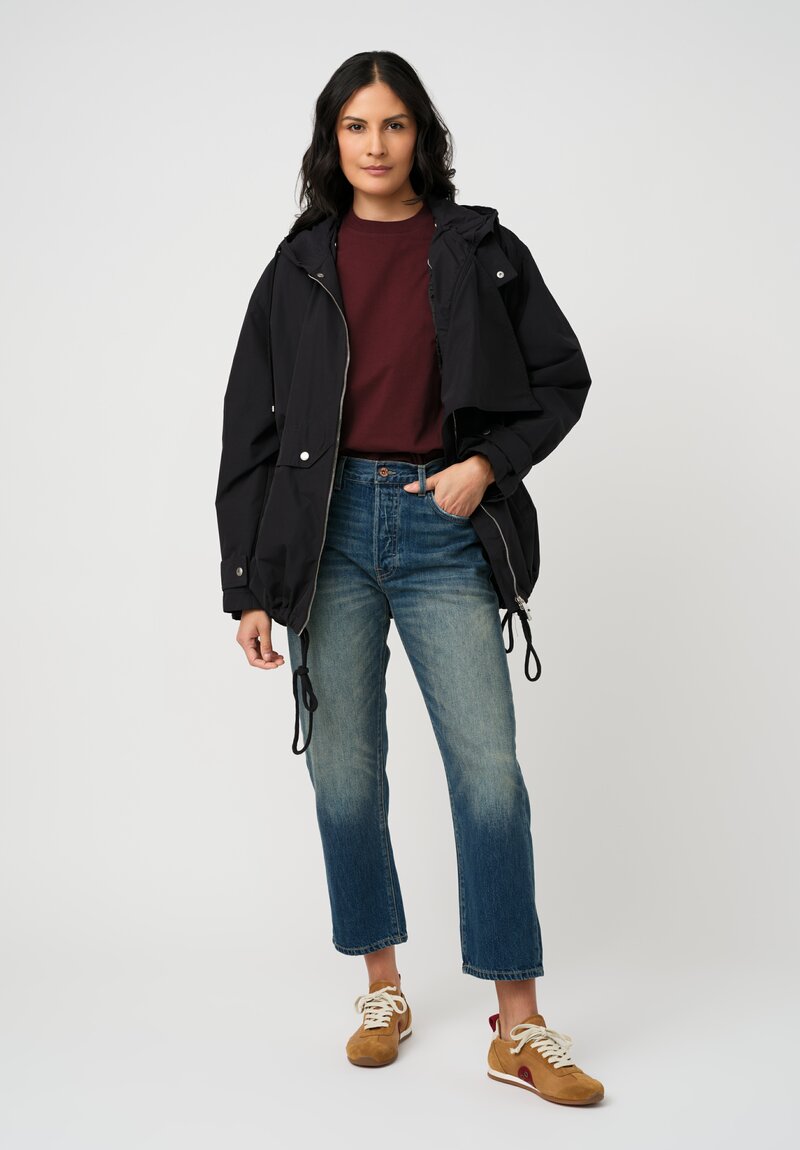 Hey Gang Cotton Denim Loose Crop Jeans