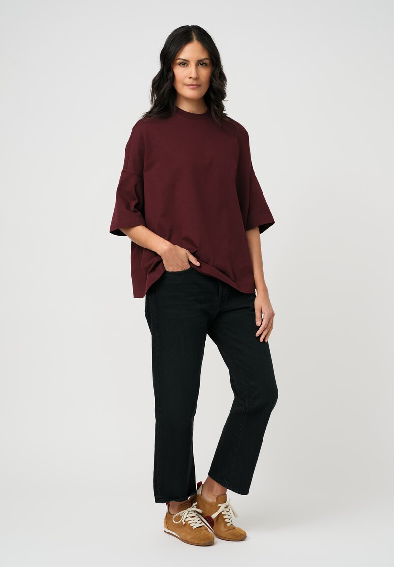 Hey Gang Cotton Denim Loose Crop Jeans
