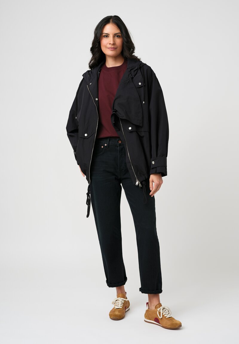 Hey Gang Cotton Denim Loose Crop Jeans