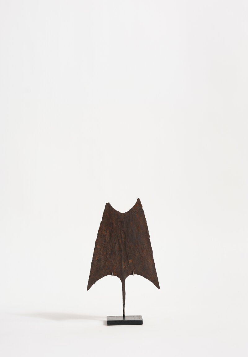 Antique and Vintage Cameroon Iron Currency in Dual-Point Spade Shape II