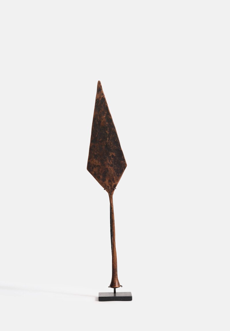 Antique and Vintage Ethiopian Iron Currency in Spear Tip Shape