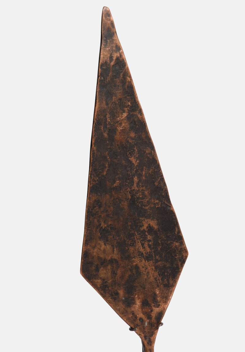 Antique and Vintage Ethiopian Iron Currency in Spear Tip Shape