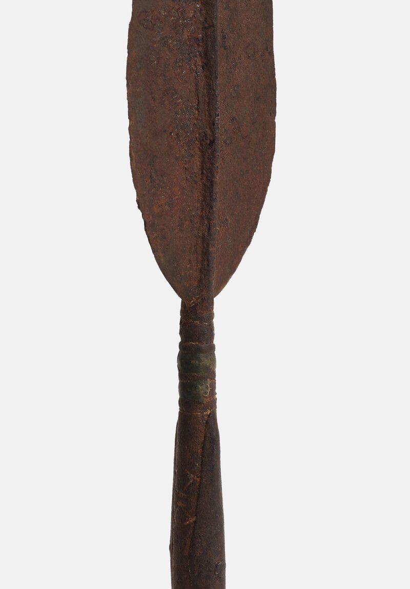 Antique and Vintage Zaire Iron Currency Long Spear Tip