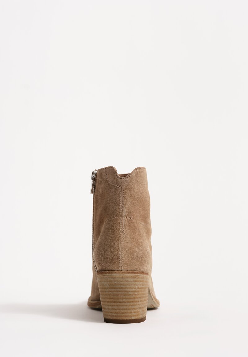 Officine Creative Cachemire Suede Lexikon Zip Up Ankle Boots