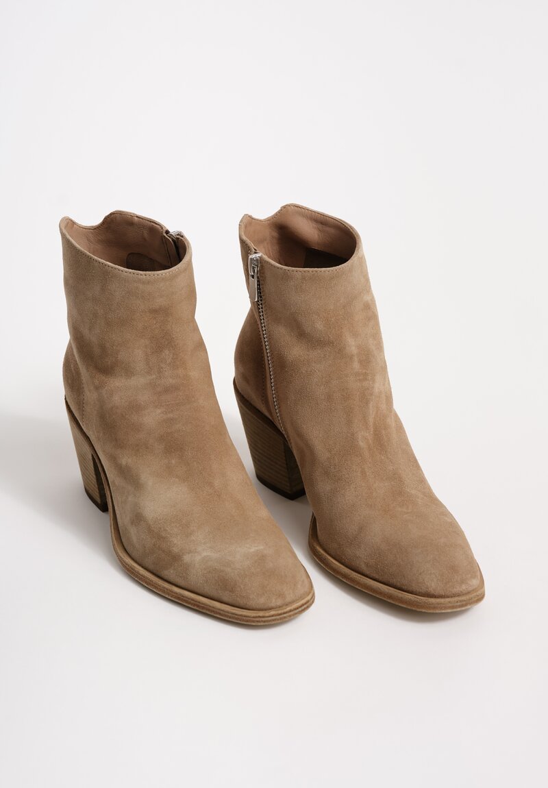Officine Creative Cachemire Suede Lexikon Zip Up Ankle Boots