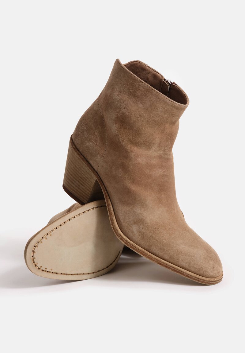 Officine Creative Cachemire Suede Lexikon Zip Up Ankle Boots