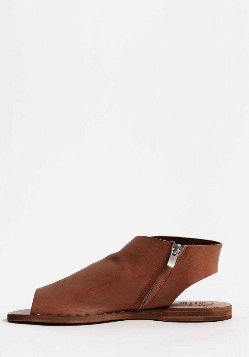 Officine Creative Leather Itaca Raw Edge Cut Out Sandals