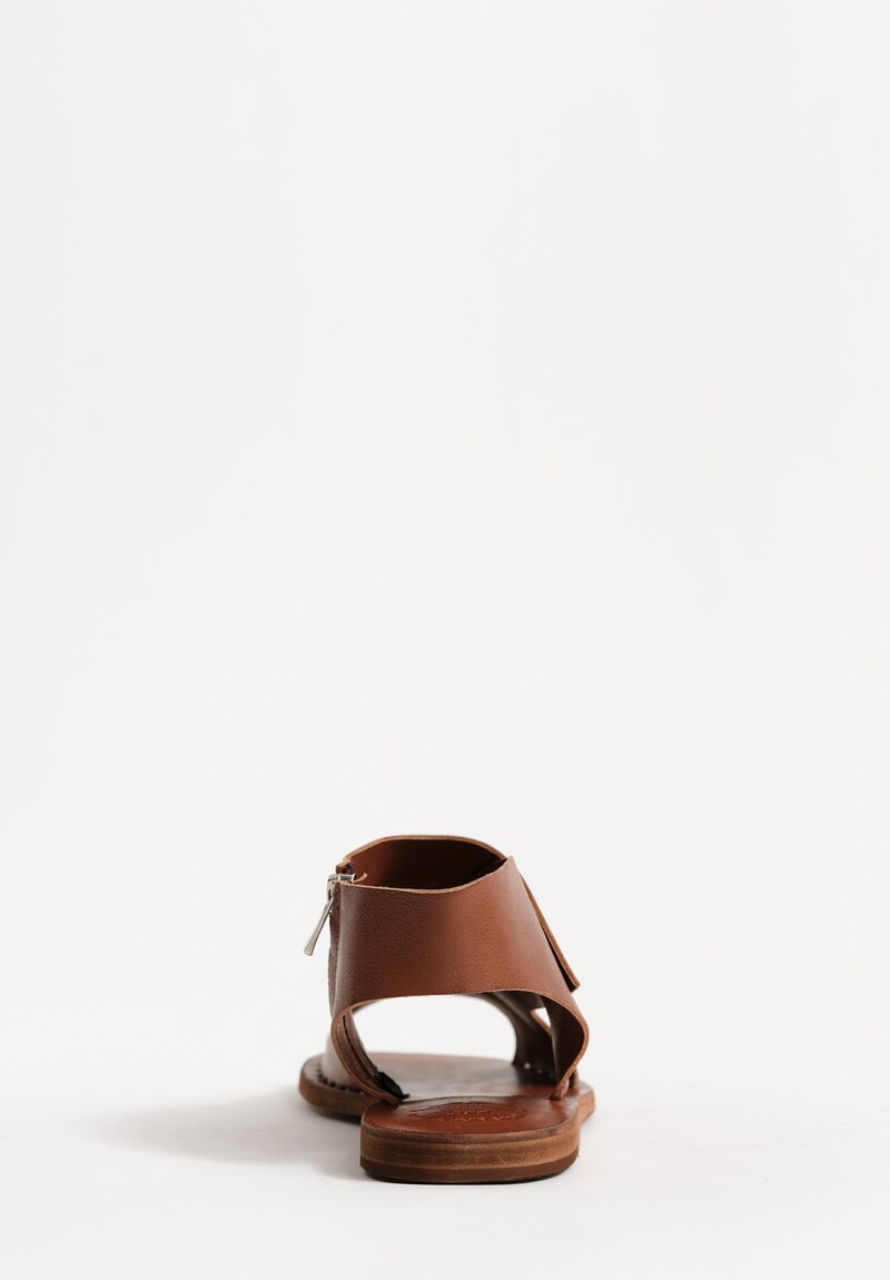 Officine Creative Leather Itaca Raw Edge Cut Out Sandals