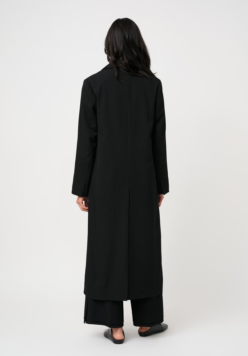 Yohji Yamamoto Gabardine Double-Collared Long Coat