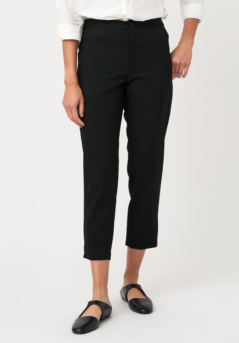 Yohji Yamamoto Gabardine Slim Cropped Pants