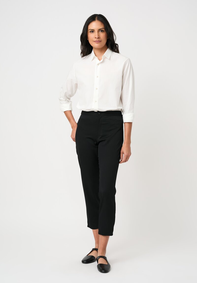 Yohji Yamamoto Gabardine Slim Cropped Pants