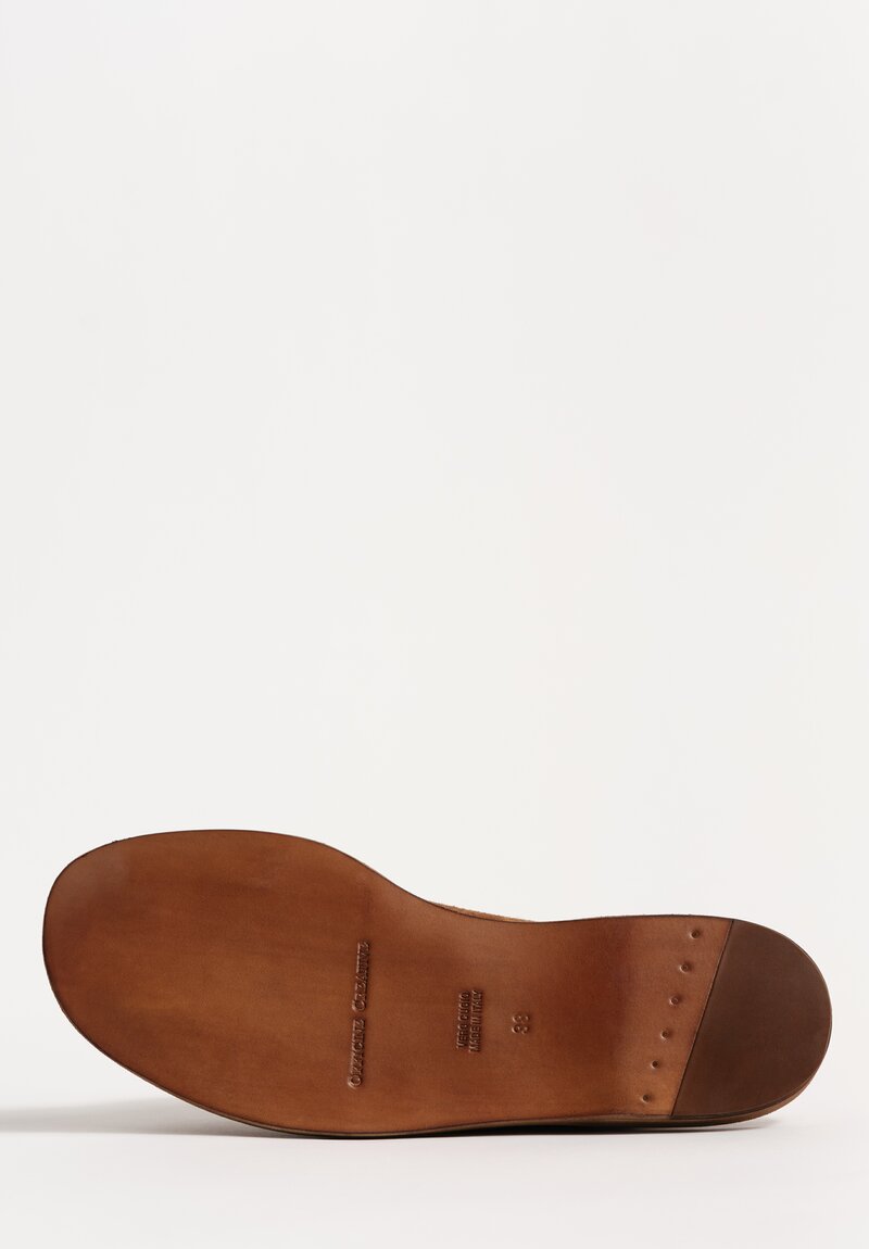 Officine Creative Suede Itaca Slip On Cross Strap Sandals