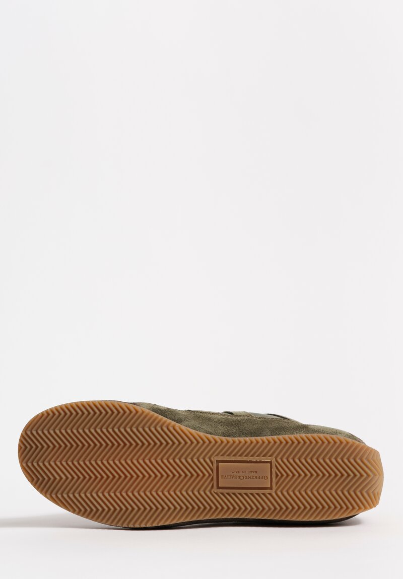 Officine Creative Mixed Leather Lace Up Subside Sneakers
