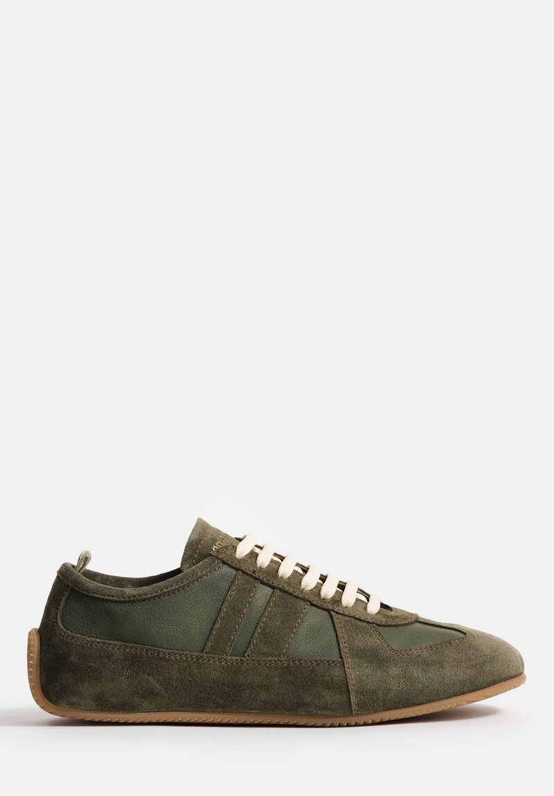 Officine Creative Mixed Leather Lace Up Subside Sneakers