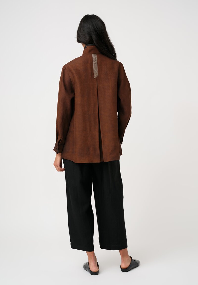 Sophie Hong Hand Dyed Mud Silk Over Shirt
