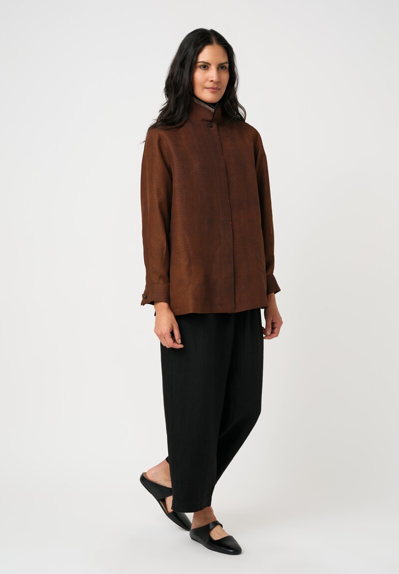 Sophie Hong Hand Dyed Mud Silk Over Shirt