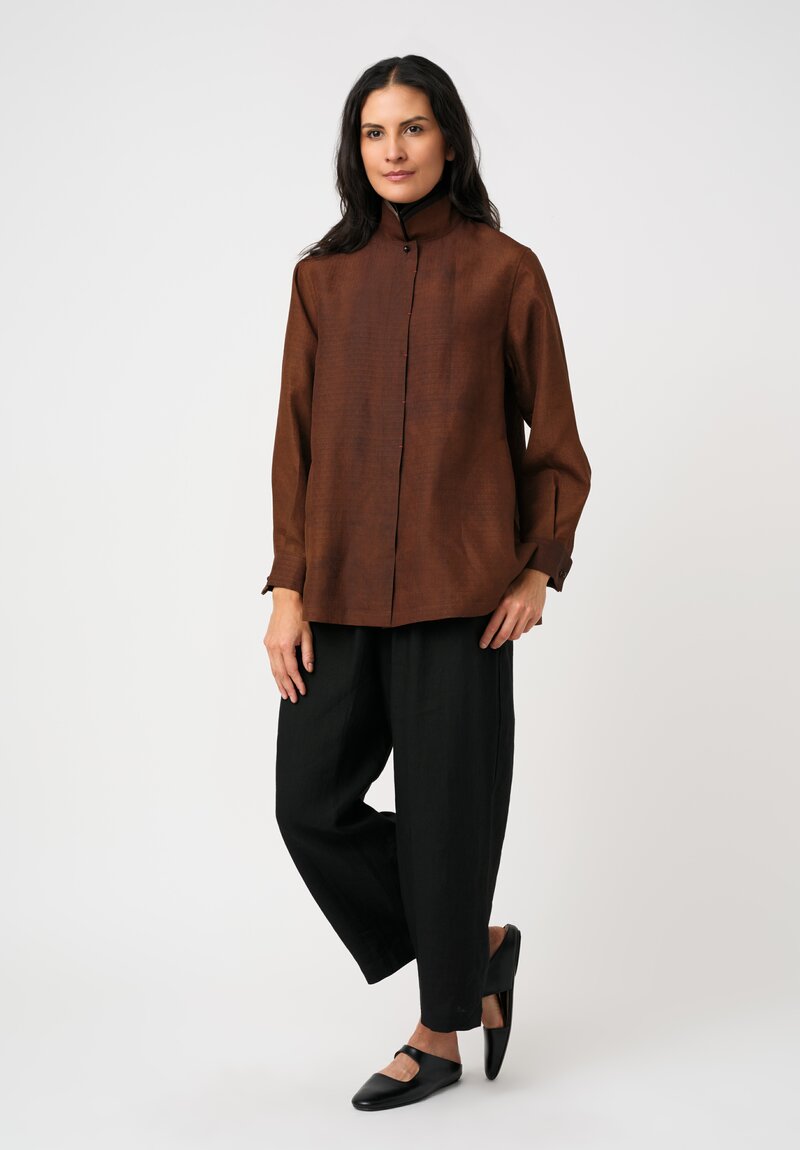 Sophie Hong Hand Dyed Mud Silk Over Shirt