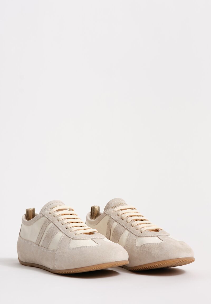 Officine Creative Mixed Leather Lace Up Subside Sneakers