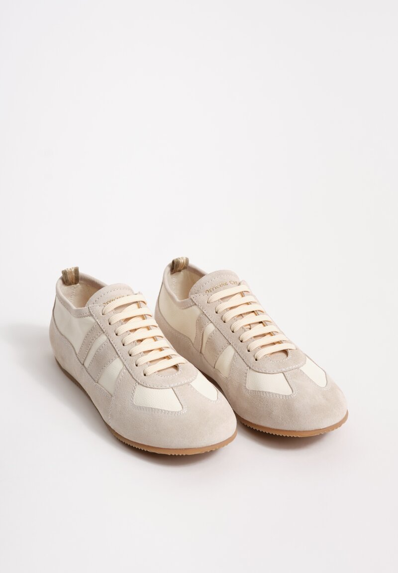 Officine Creative Mixed Leather Lace Up Subside Sneakers