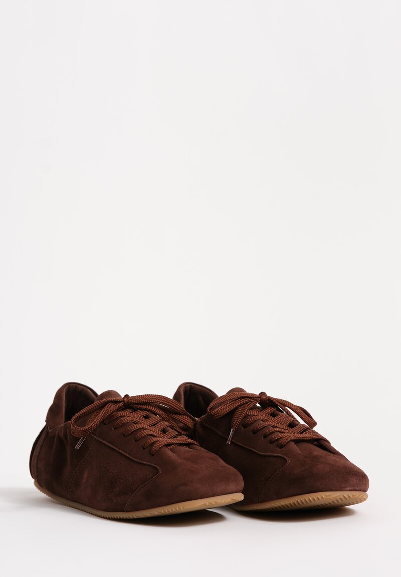 Officine Creative Suede Leather Lace Up Ballet Sneakers