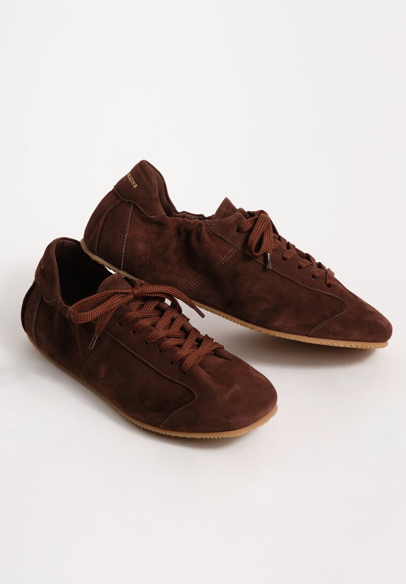 Officine Creative Suede Leather Lace Up Ballet Sneakers