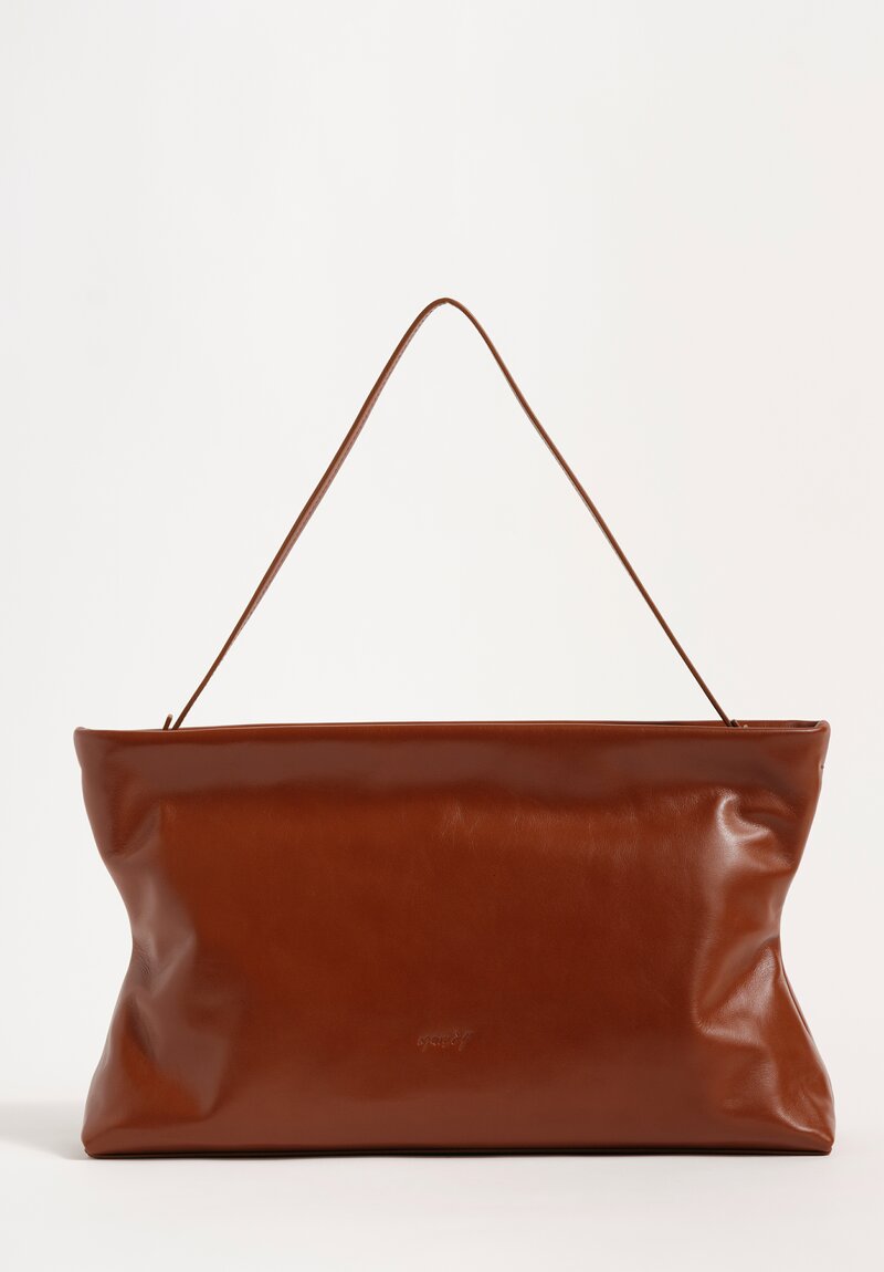 Marsèll Polished Calf Leather Diessepi Hourglass Bag Basalt Brown
