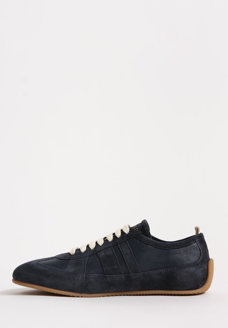 Officine Creative Mixed Leather Lace Up Subside Sneakers