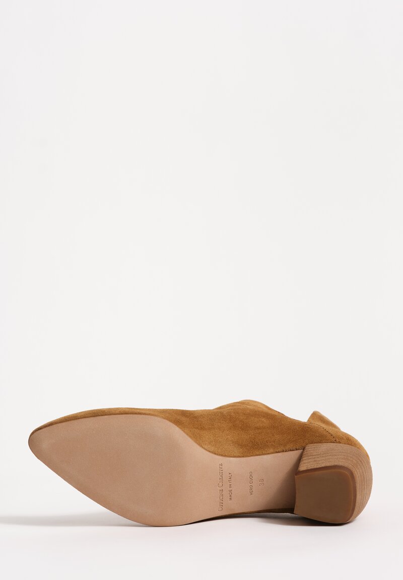 Officine Creative Suede Leather Sally Heel Ankle Boots