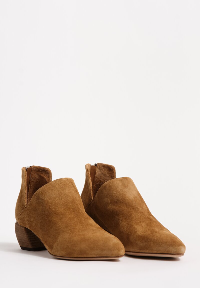 Officine Creative Suede Leather Sally Heel Ankle Boots