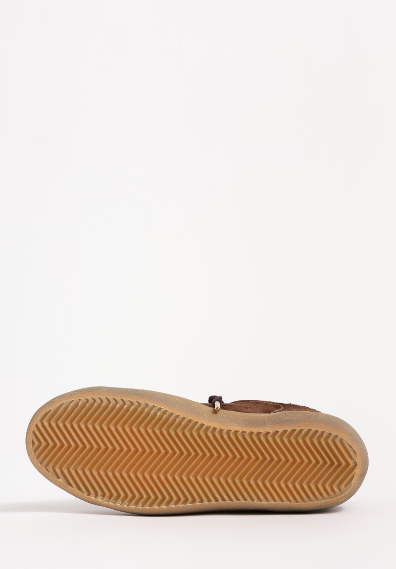 Golden Goose Super-Star Suede Leather with Glitter Heel Sneakers