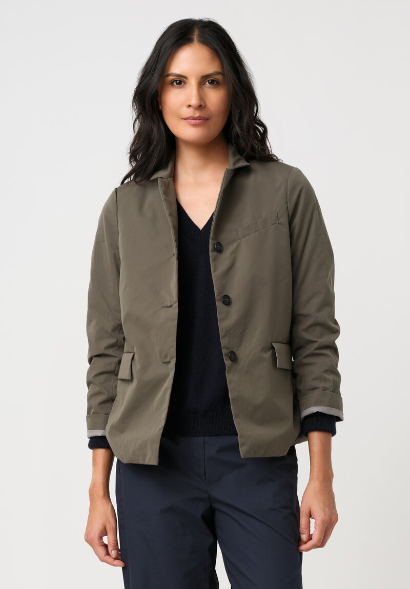 Bergfabel Washed Cotton Giulia Jacket in Olive Wood