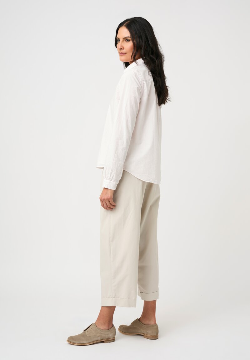 Bergfabel Cotton Short Tyrol Shirt in Pink & White Stripes