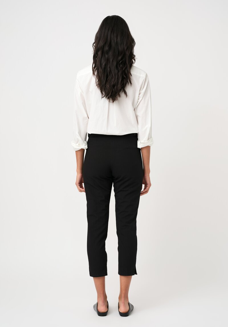 Yohji Yamamoto Cotton Linen Twill Cropped Slim Pants